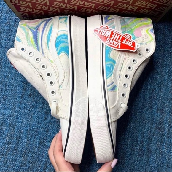 NEW Vans Sk8-Hi 138 Decon Sf Resin Swirl Sneakers size 9.5 women’s - Picture 5 of 8